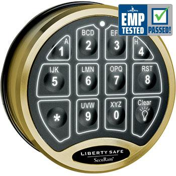 Accessory - Electronic Lock - BackLit - Brass